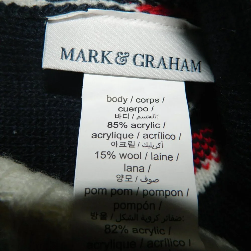 Mark & Graham Ski Google Kids Pom Pom Hat "SPENCER" (QQ-31) - Picture 3 of 4